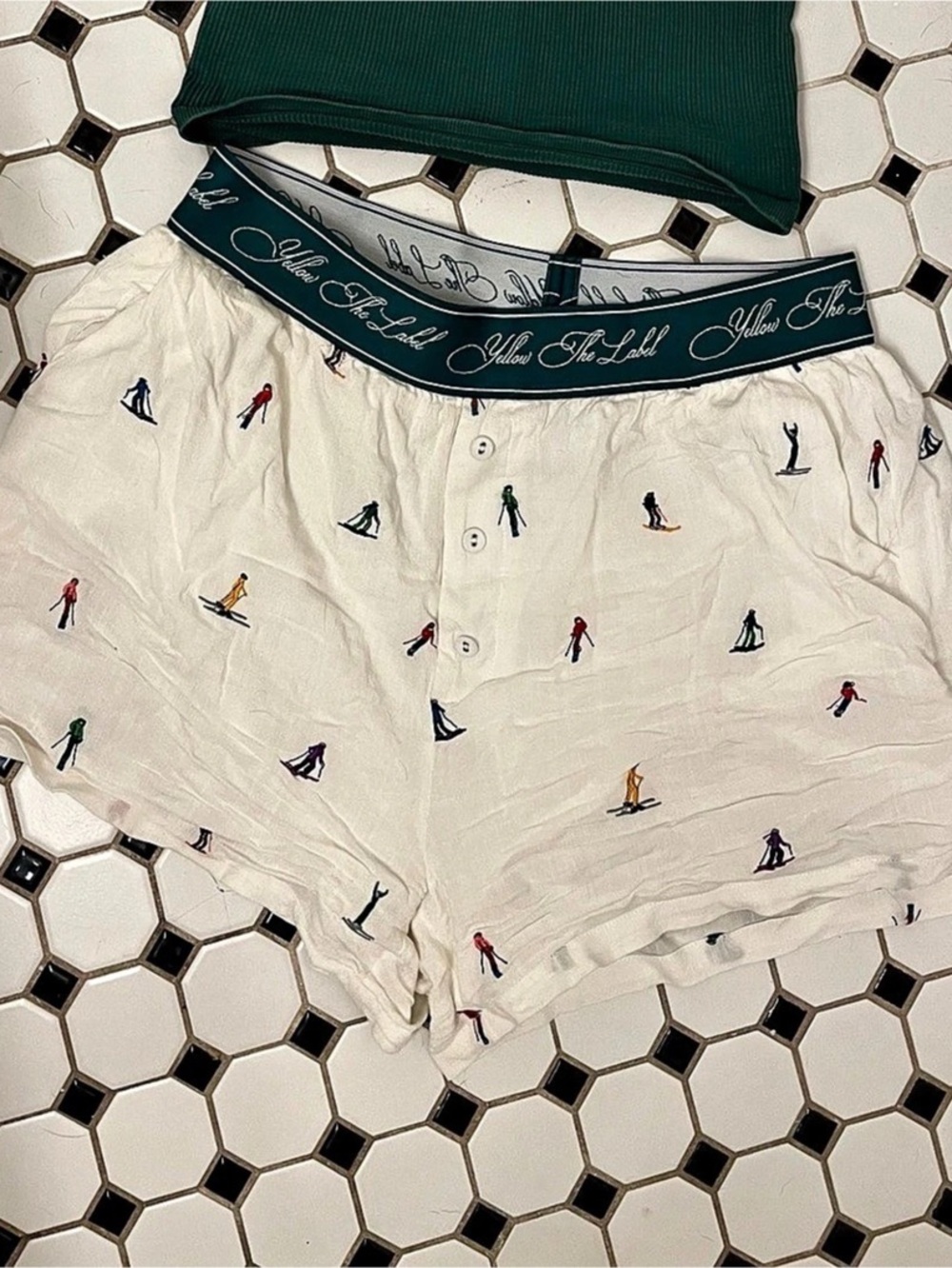 Yellow the Label Embroidered Ski Women’s Boxer Shorts